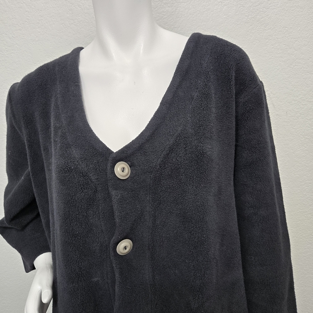 Blue Fish Black Button-Up Coat Size XL - Picture 9 of 14